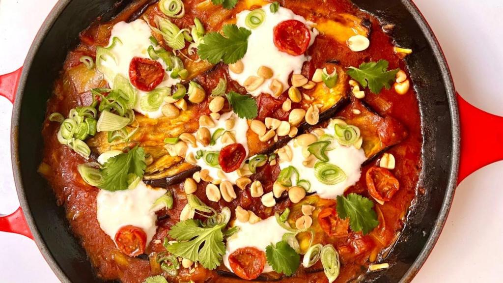 Berenjenas con tomate y mucho sabor