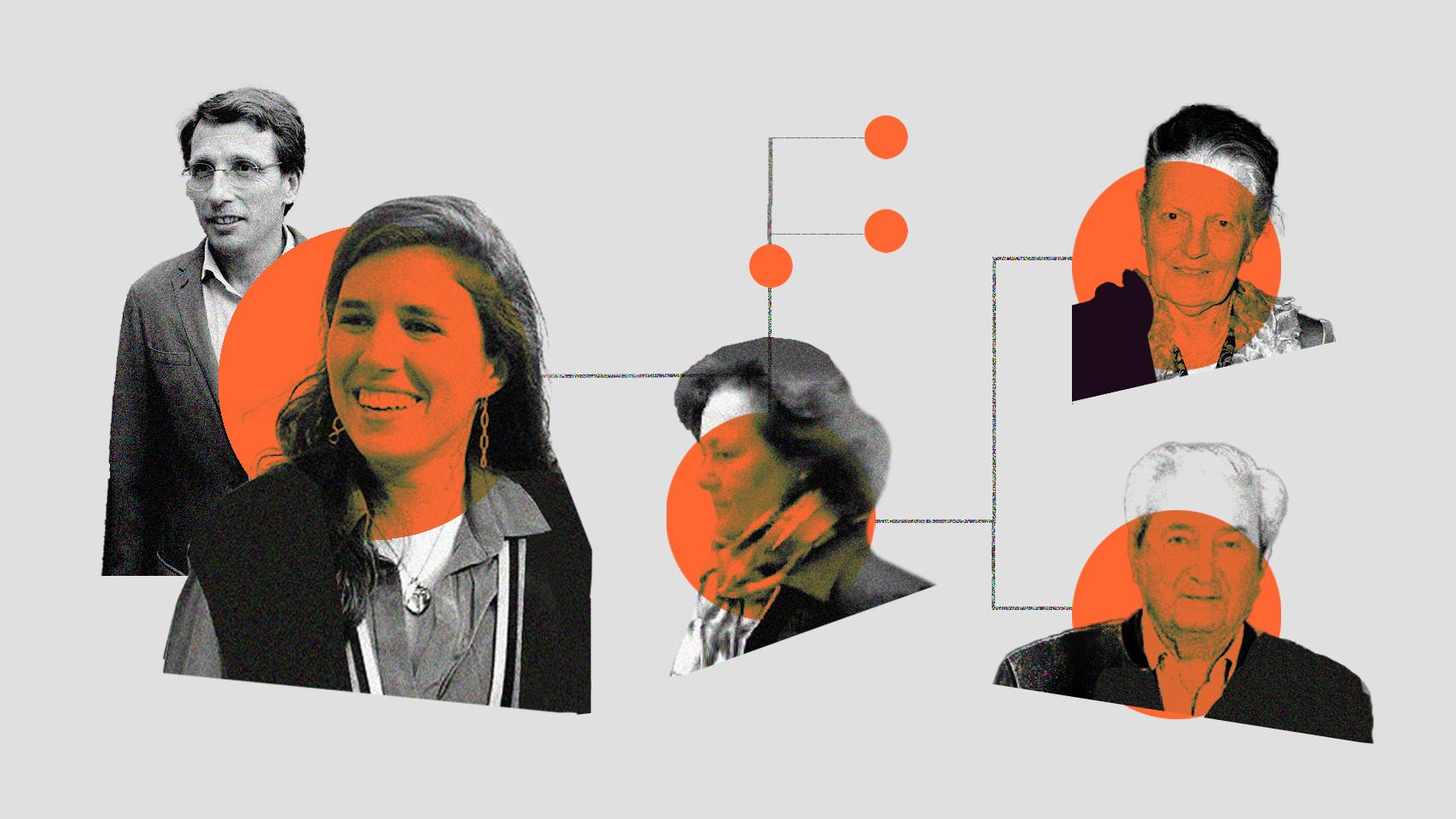 Almeida, Teresa Urquijo, Beatriz Moreno, Íñigo Moreno y Teresa de Borbón.