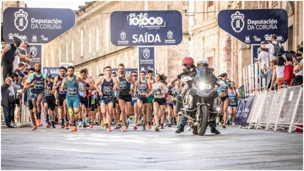 Imagen de la salida de la carrera este sábado