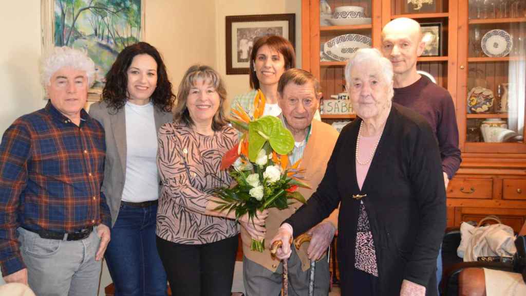 El vecino de Dorrón, Anselmo Vázquez Outón, cumple 100 años.