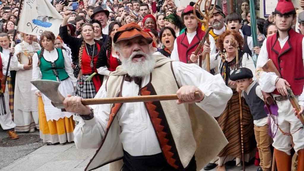 Carolo tira la Porta da Gamboa en la Reconquista 2024.