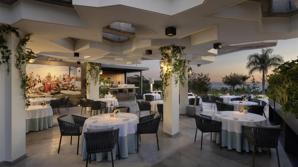 El salón del restaurante.