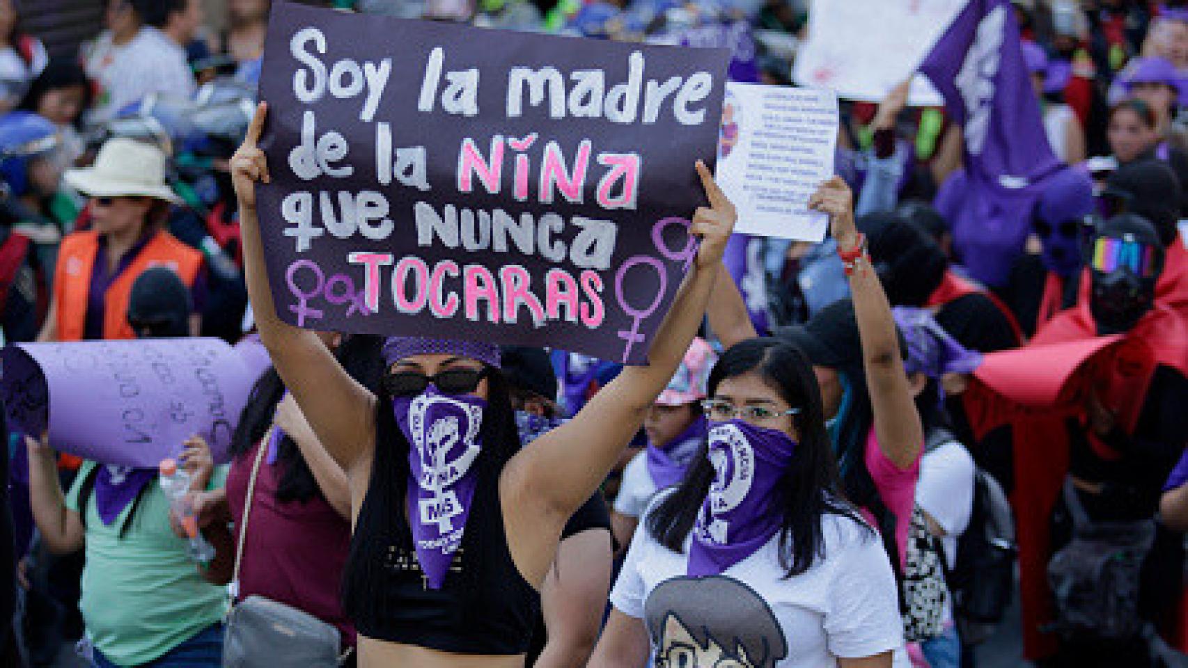 Pancarta de una manifestación del 8-M.