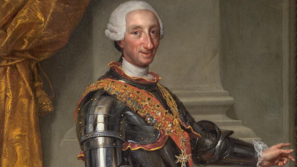 Carlos III según el pincel de Anton Rafael Mengs en 1767