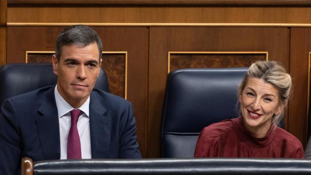 Pedro Sánchez y Yolanda Díaz, en el Congreso de los Diputados.