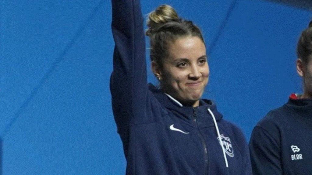 La deportista de halterofilia Irene Martínez.