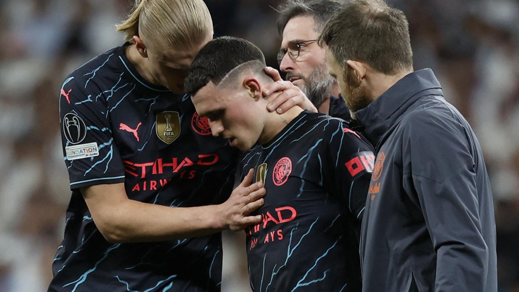 Erling Haaland y Phil Foden.