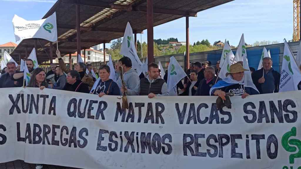 Protesta del SLG ante la Xunta.