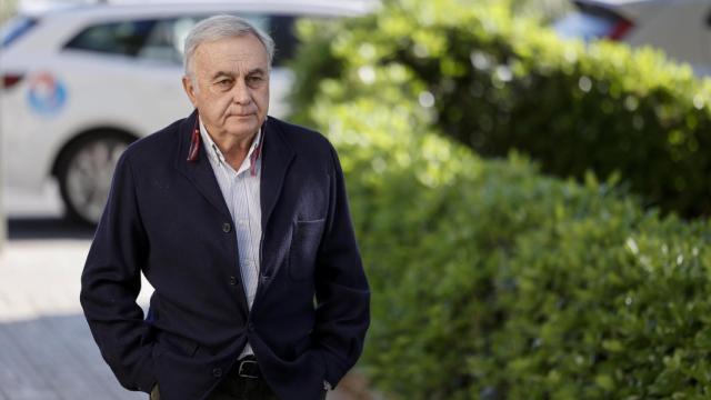 El acusado, Joaquín Barceló, a su llegada a la Audiencia de Valencia.