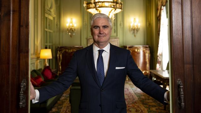 Orlando Leite Ribeiro en la embajada brasileña en Madrid.