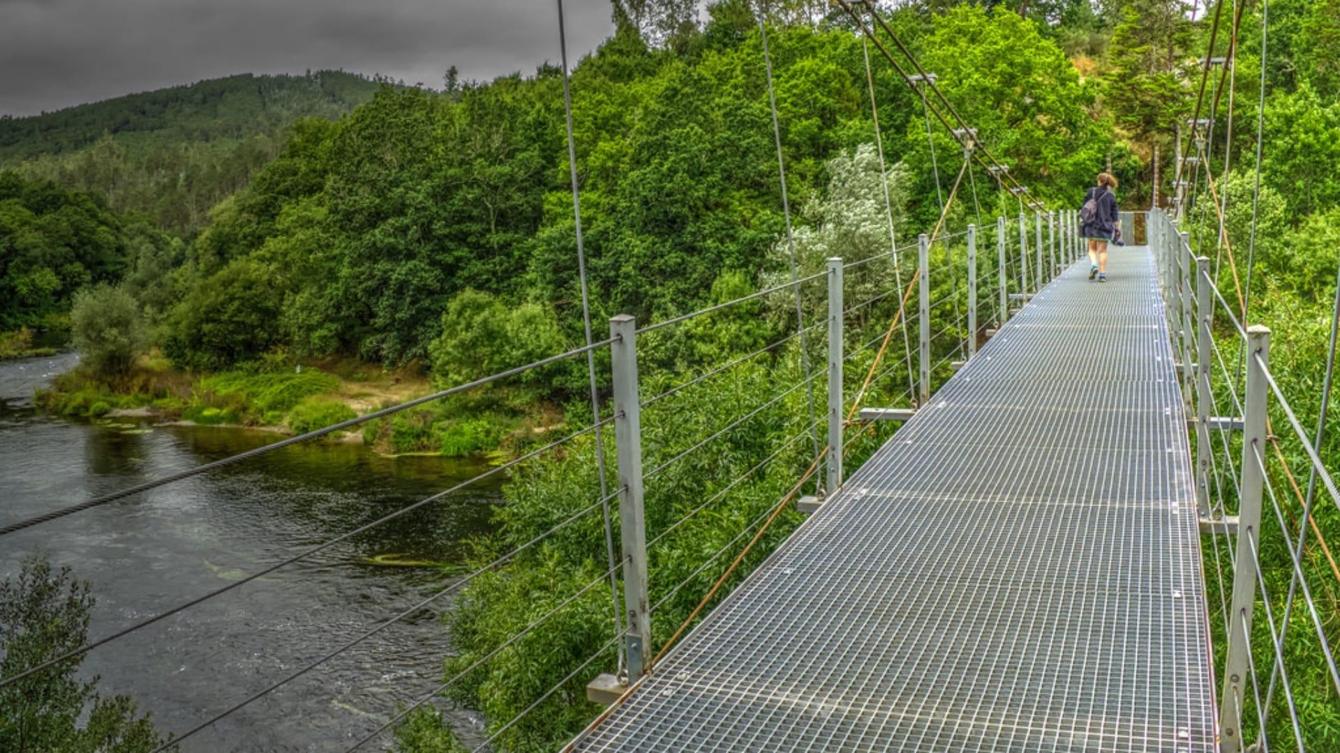 Puente colgante más largo de Galicia. Foto: Turismo Rías Baixas