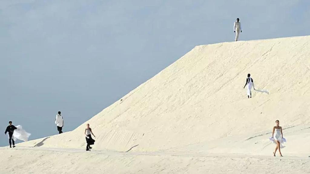 Montañas de sal en la Camarga (sur de Francia)