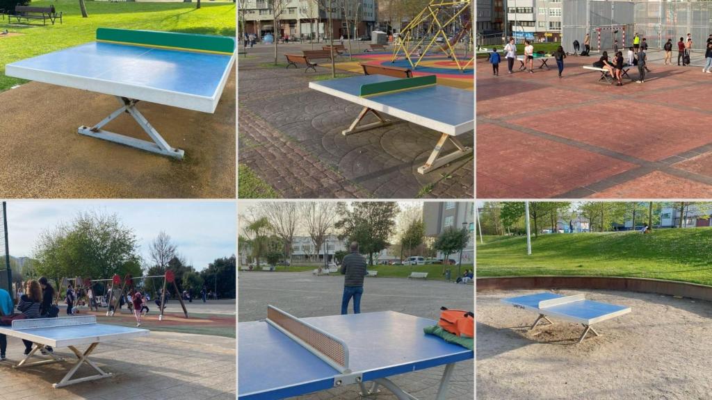 Mesas de ping-pong en A Coruña