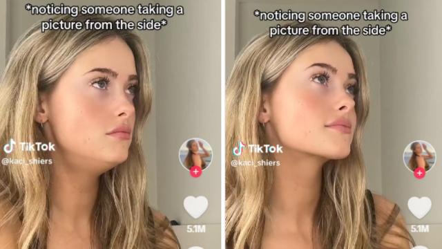 La 'TikToker' Kaci Shiers es una de las defensoras del 'mewing'.