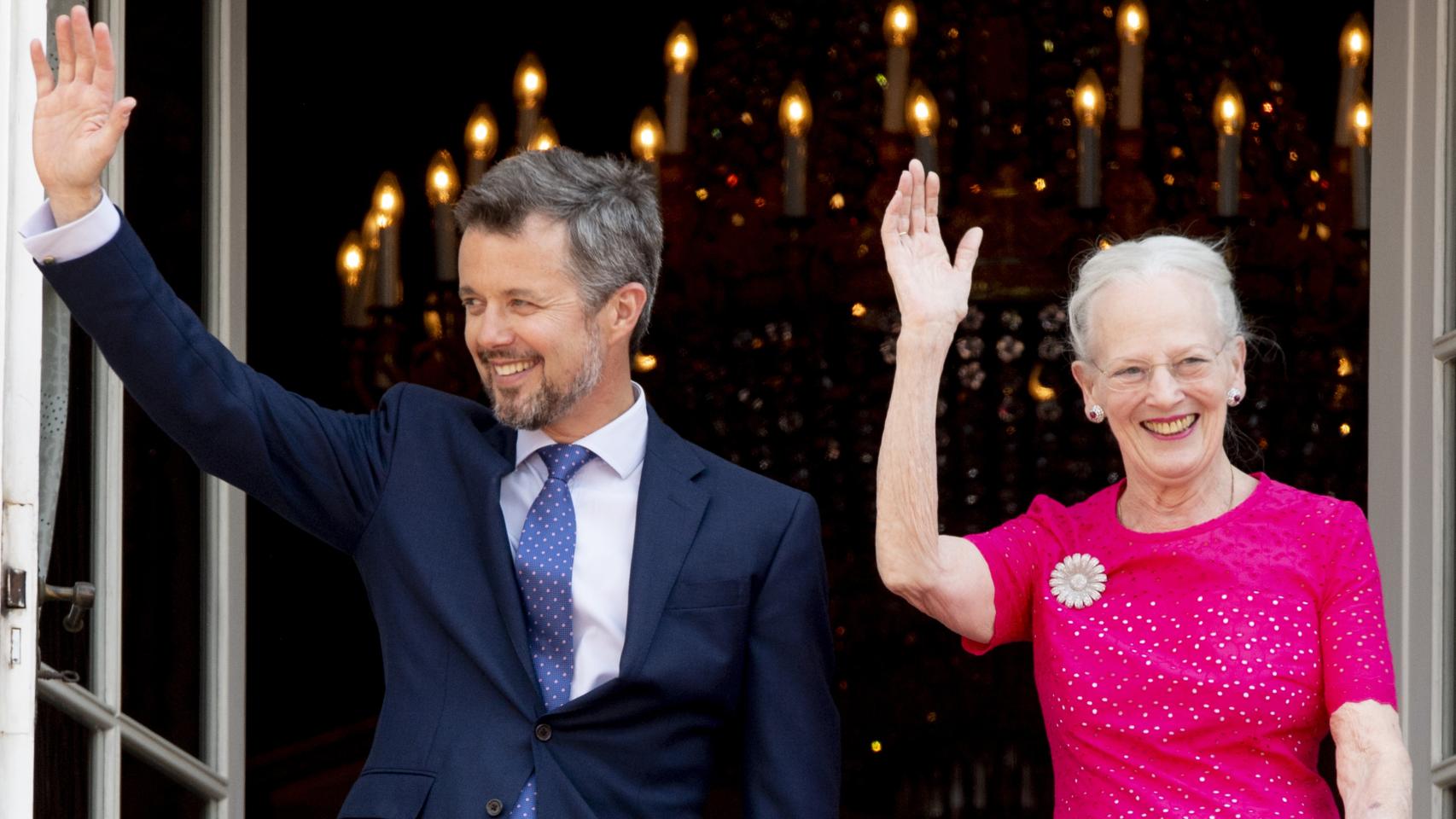 Federico y Margarita II de Dinamarca, en octubre de 2023.