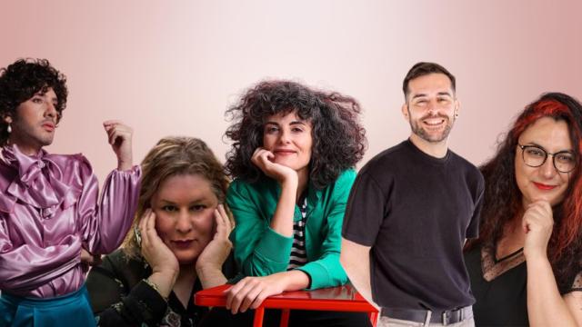 Ángelo Néstore, Alana Portero, Rosario Villajos, Carlos Barea y Gloria Fortún. Foto: Angelica Rimini