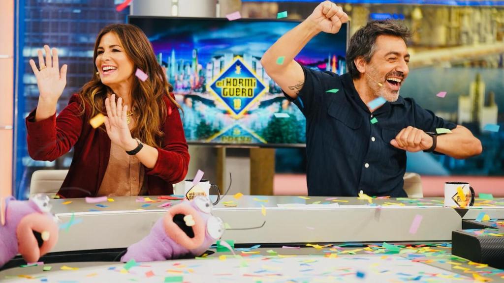 Nuria Roca y Juan del Val, en 'El Hormiguero'.