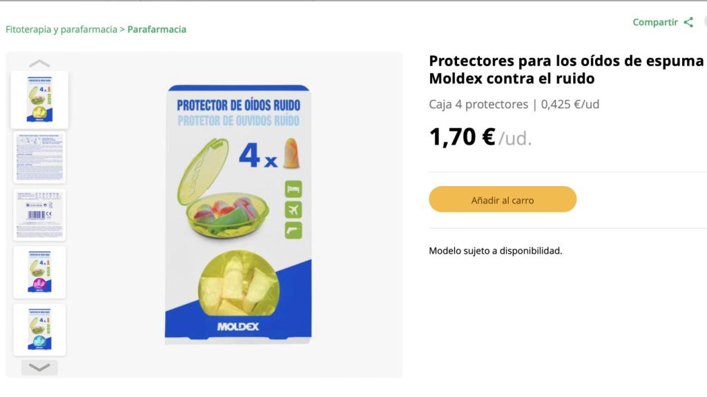 Protectores para los oídos.