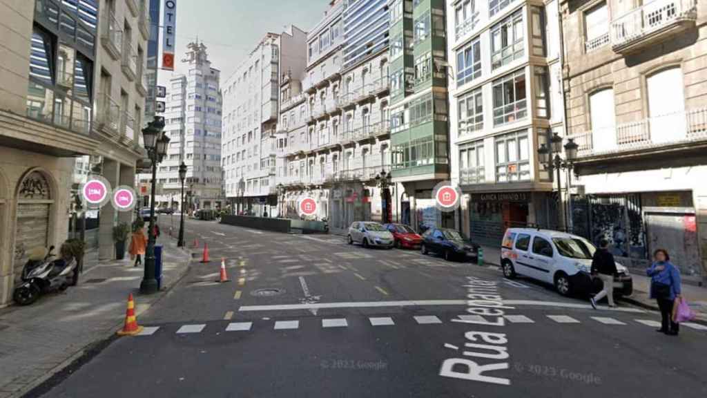 Calle Lepanto, en Vigo.