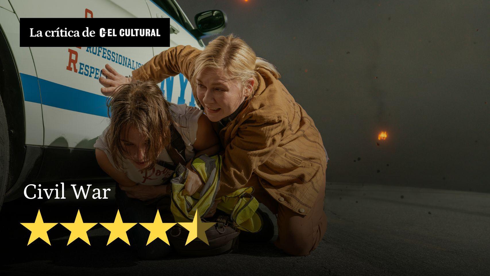 Cailee Spaney y Kirsten Dunst en 'Civil War'