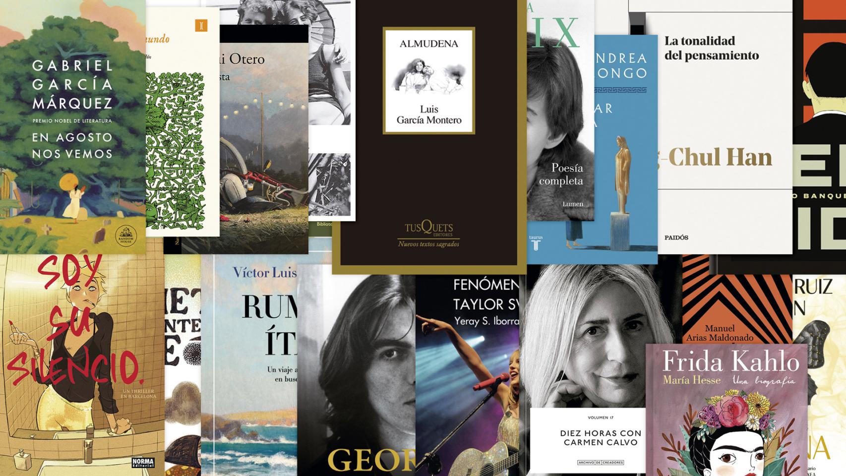 Algunas de las cubiertas correspondientes a los libros recomendados por El Cultural