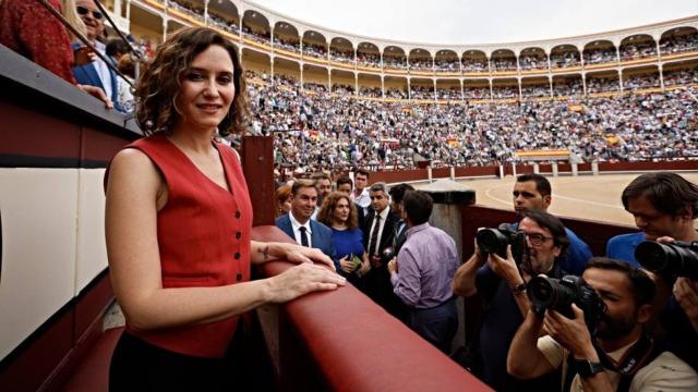Isabel Díaz Ayuso en la plaza de toros de Las Ventas.