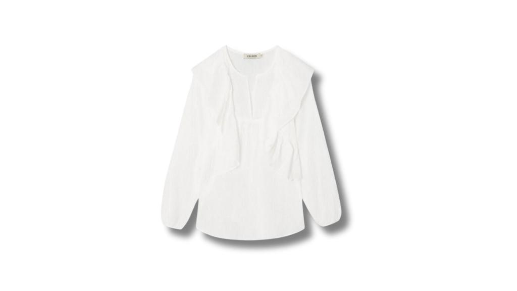 Camisa volantes plumetti, Silbon (59,90 €).