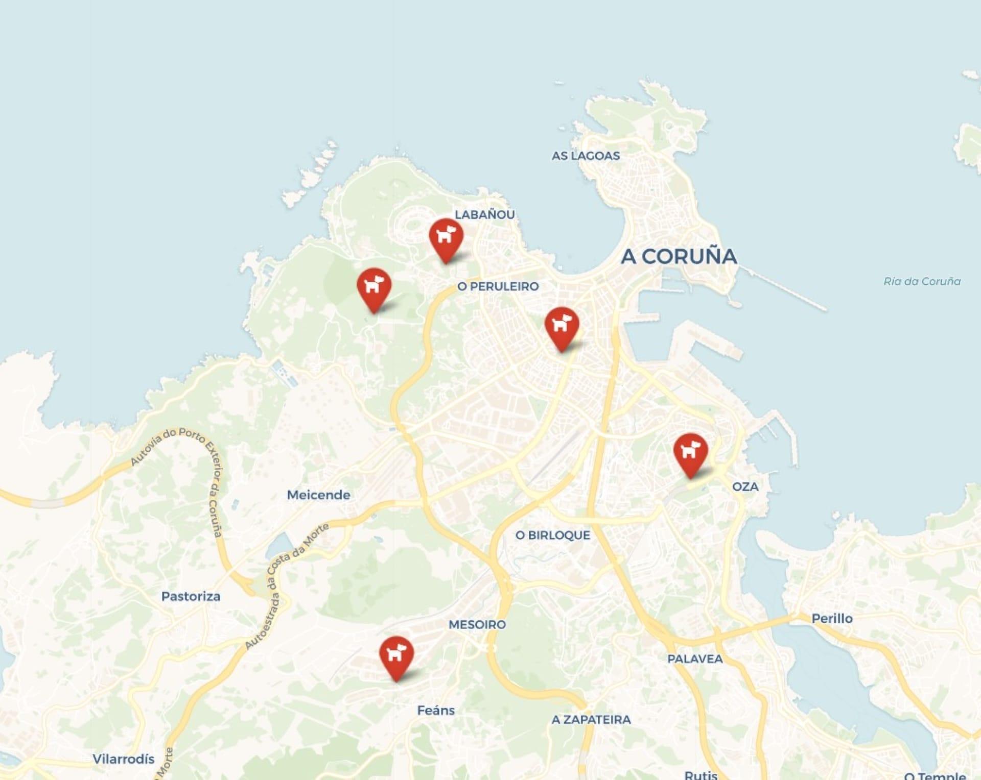 Áreas caninas de la ciudad – Concello de A Coruña