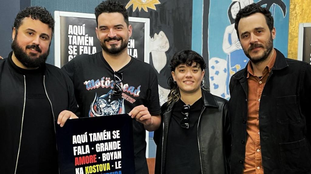 Alberto Pombo, Nuno Pico (Grande Amore), May (Leria) y Arcadio González.