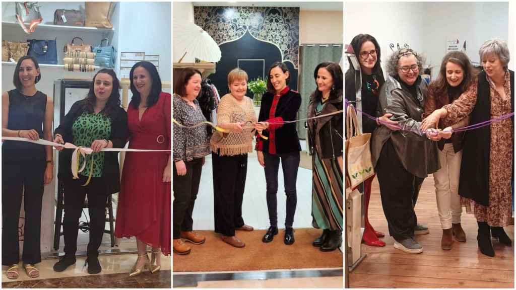 Inauguración de varias tiendas en el centro comercial Camelias de Vigo.