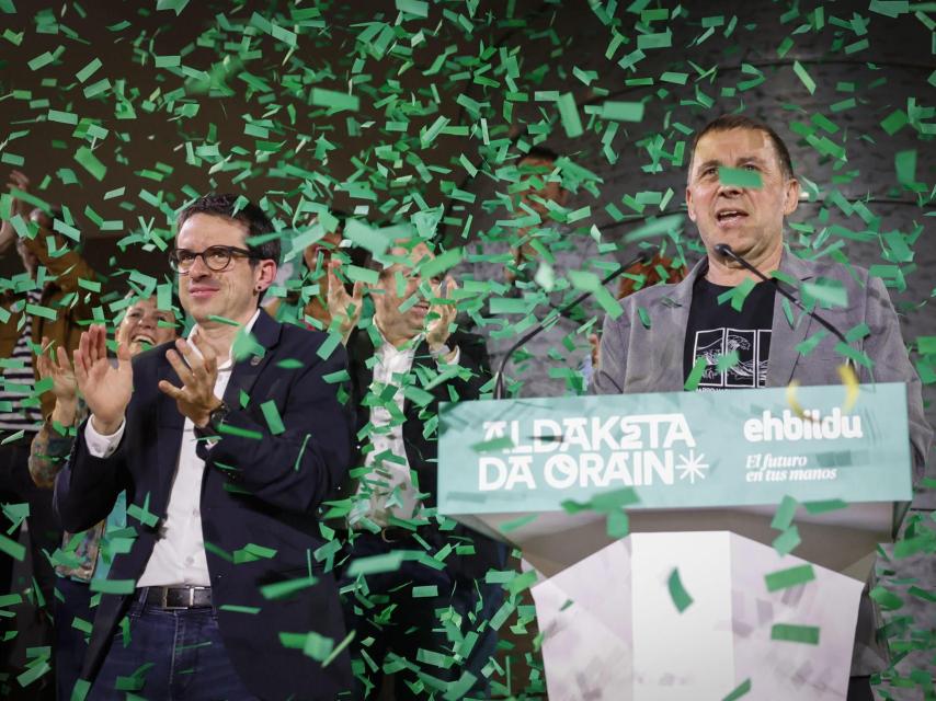 Pello Otxandiano y Arnaldo Otegi.