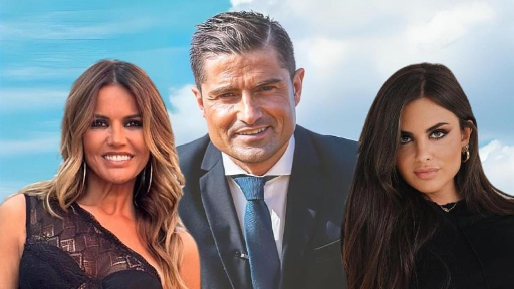 Los protagonistas del Merlos Place en un fotomontaje de El Español.