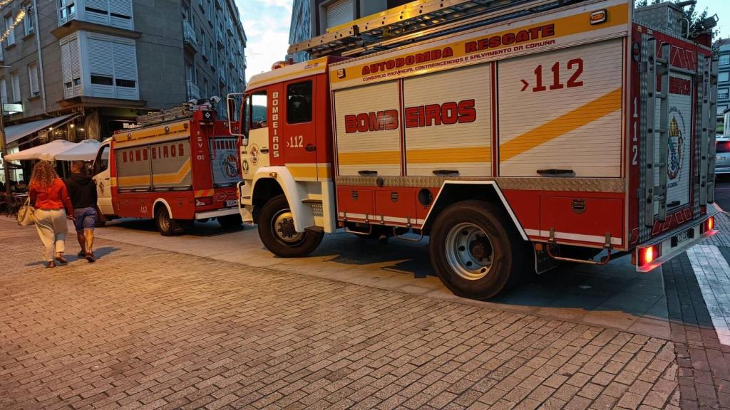 Imagen de archivo de un camión de los Bomberos de Boiro.