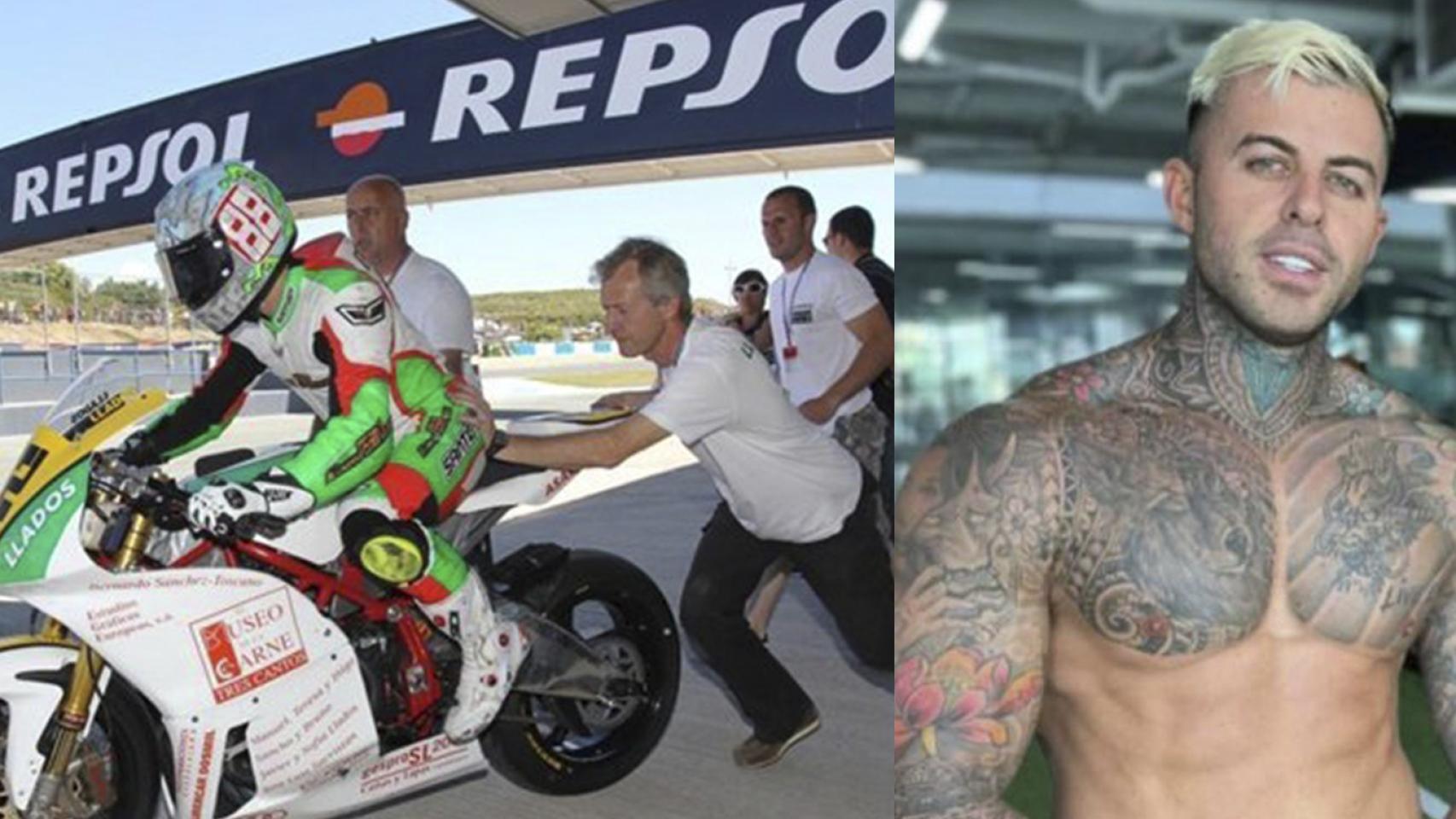 Amadeo Llados, en el Gran Premio de España de Moto2 2010 en Jerez