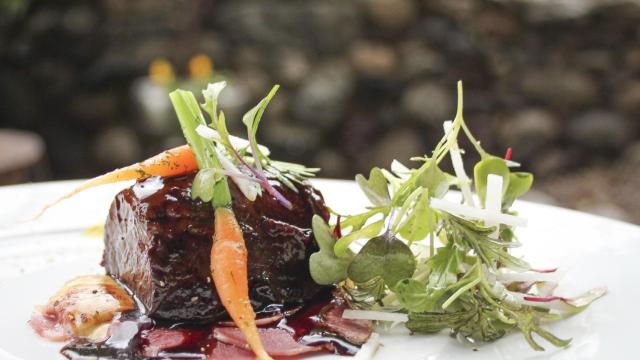 Uno de los platos creativos de Casa Arcas.