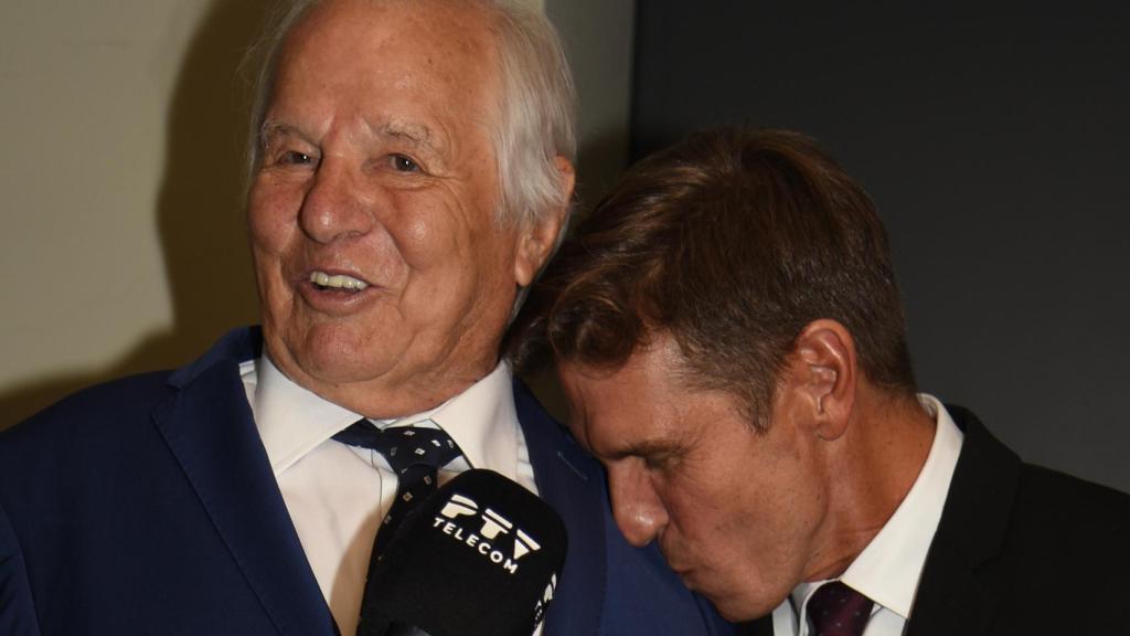 Manuel Díaz y Manuel Benítez, en el pregón de Córdoba.