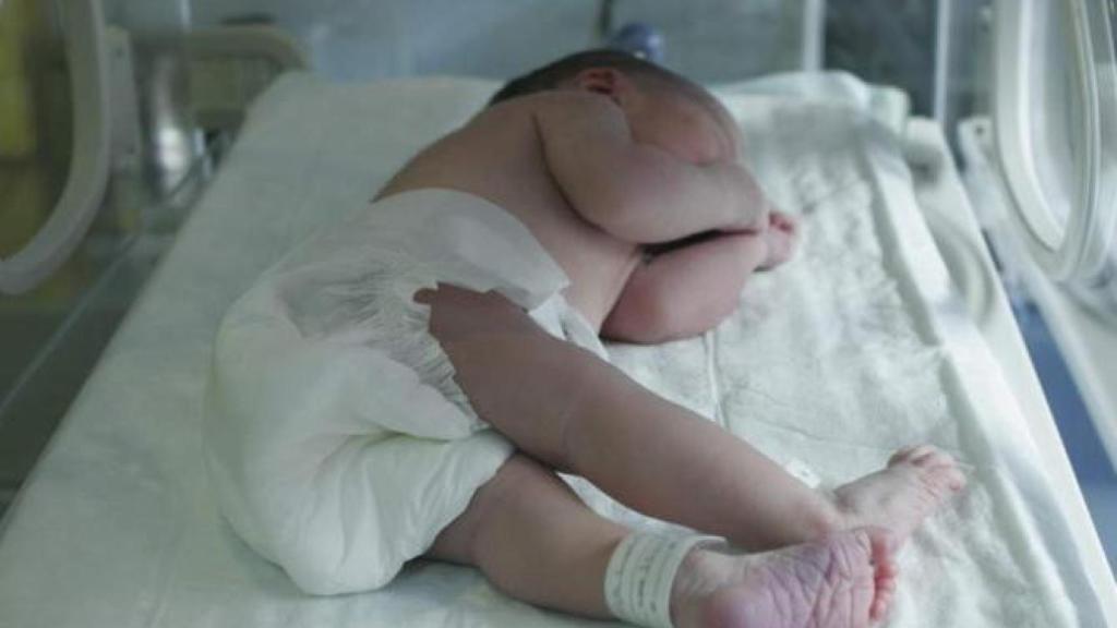 Foto de archivo de un bebé.