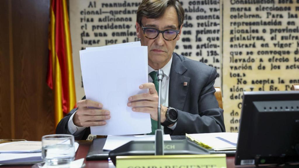 El exministro de Sanidad Salvador Illa este miércoles en el Senado.