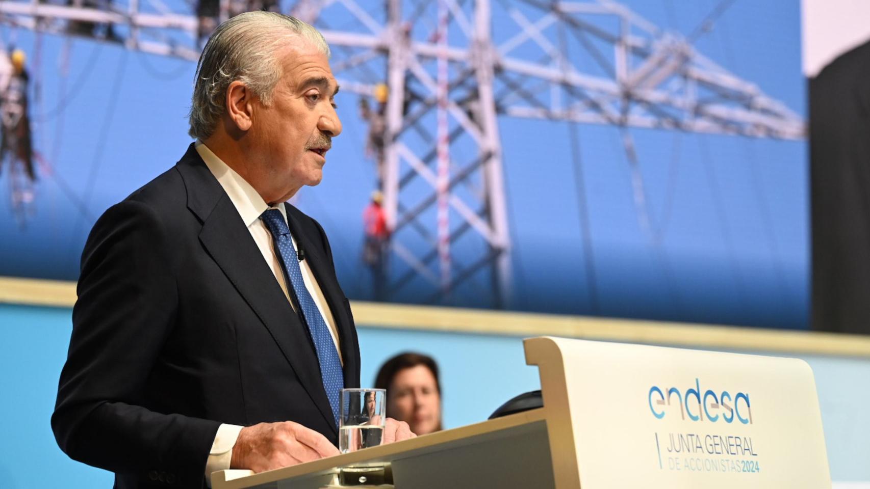 José Bogas, CEO de Endesa, en la junta general de accionistas 2024.