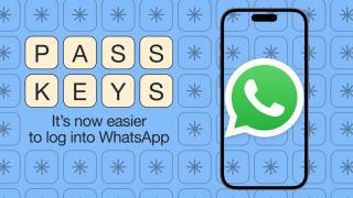 Fotomontaje con el logo de WhatsApp.