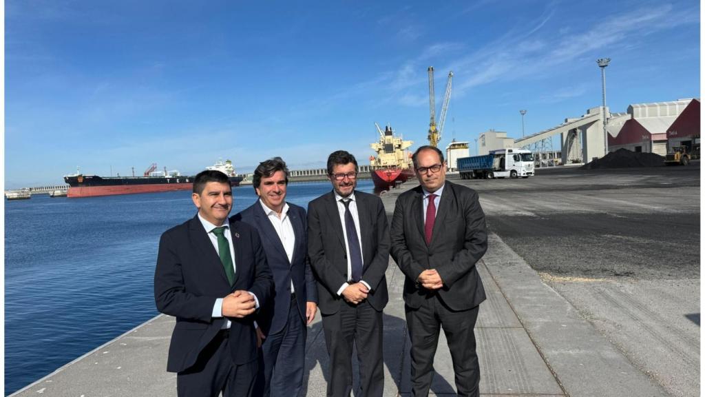La primera visita fue al puerto de A Coruña