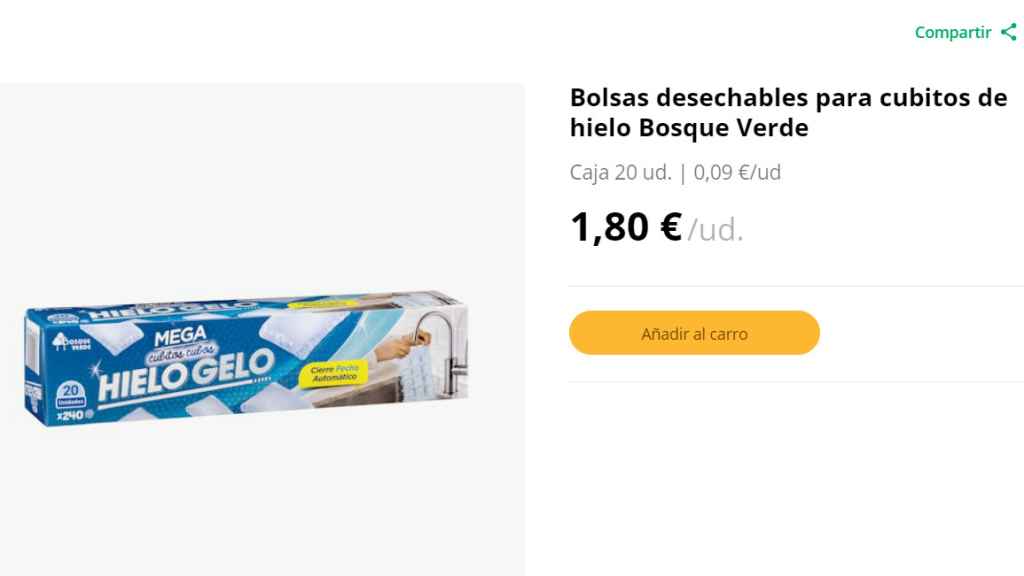 Cubitos de hielo Bosque Verde