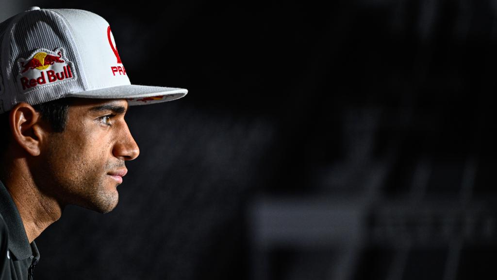 Jorge Martín, piloto español del equipo Prima Pramac Racing, en una conferencia de prensa.