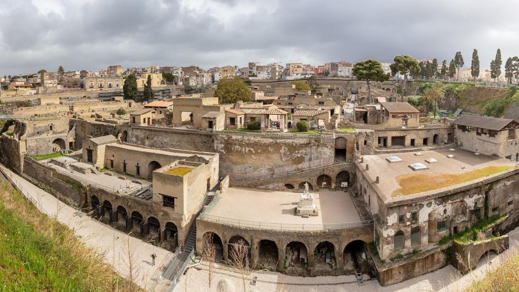 Ciudad de Herculano en la actualidad.