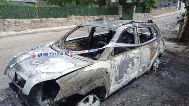 El coche de Adolfo Rodríguez Gil.