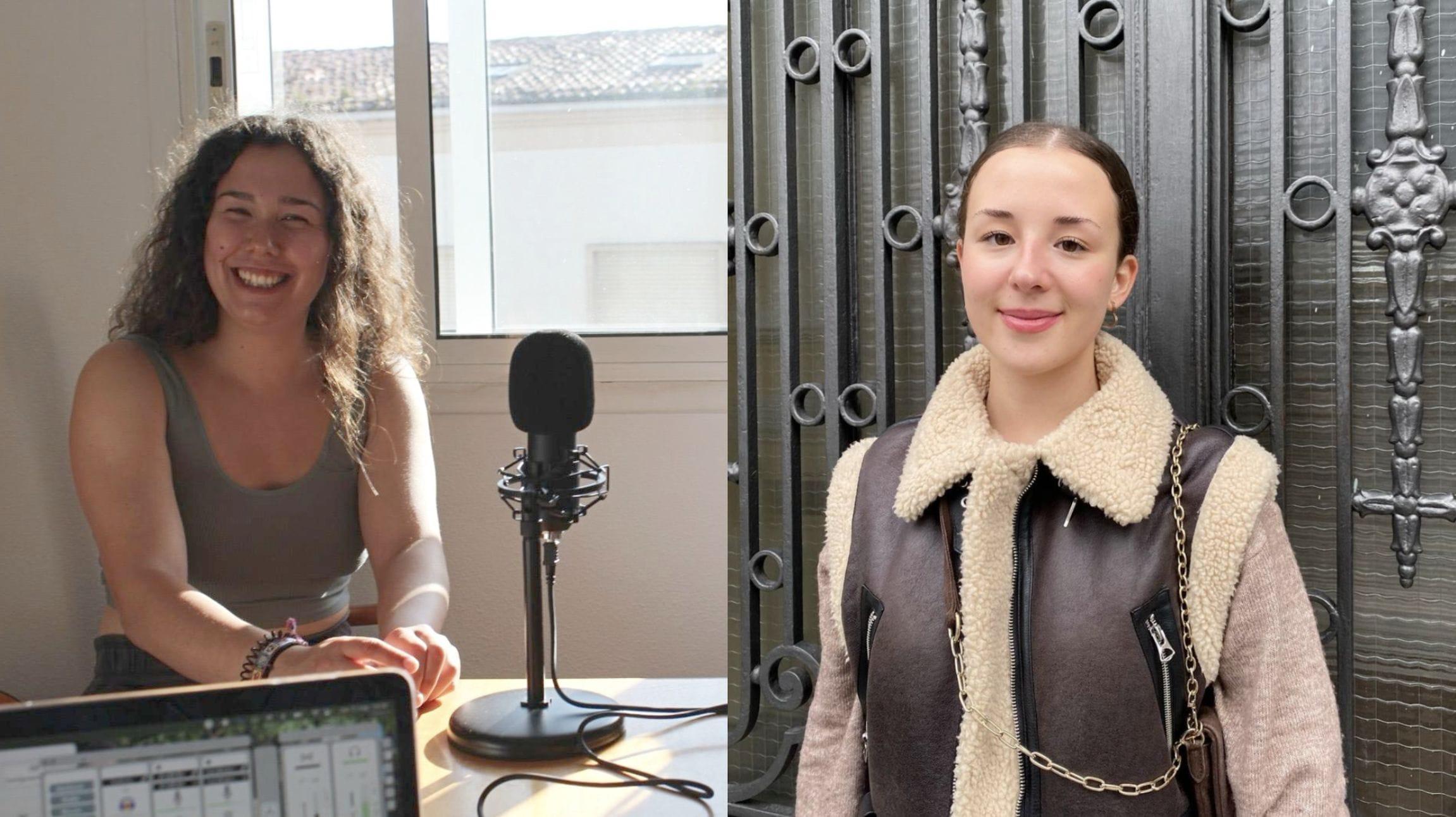 Iria (izquierda) y Lucía (derecha), estudiantes de Periodismo.