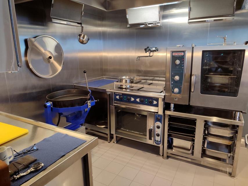 La cocina del barco.