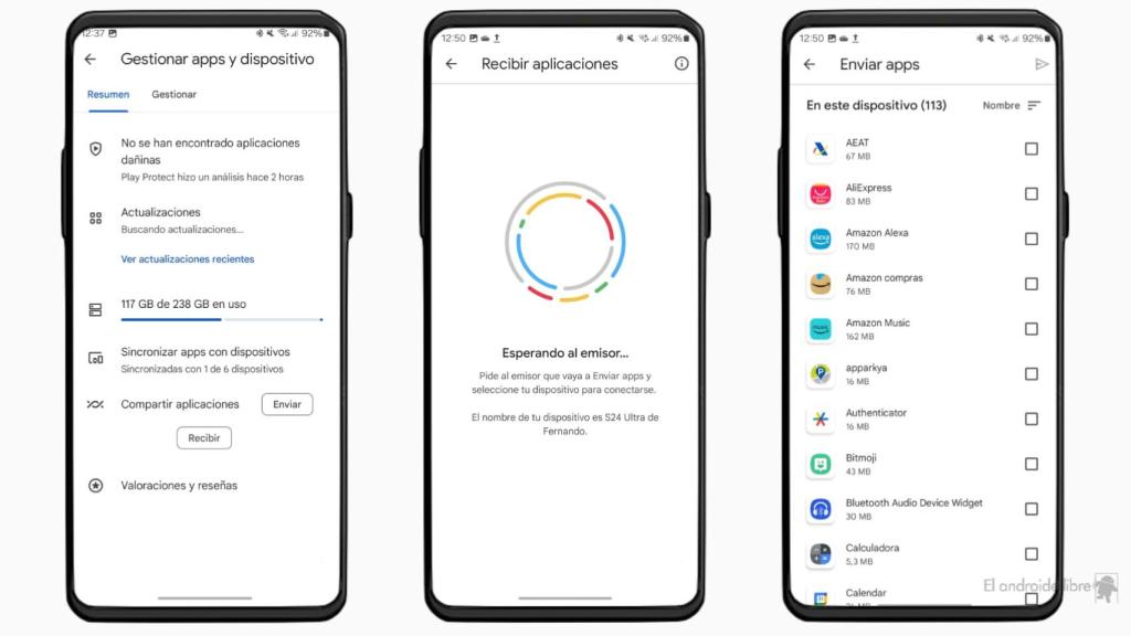 Compartir aplicaciones