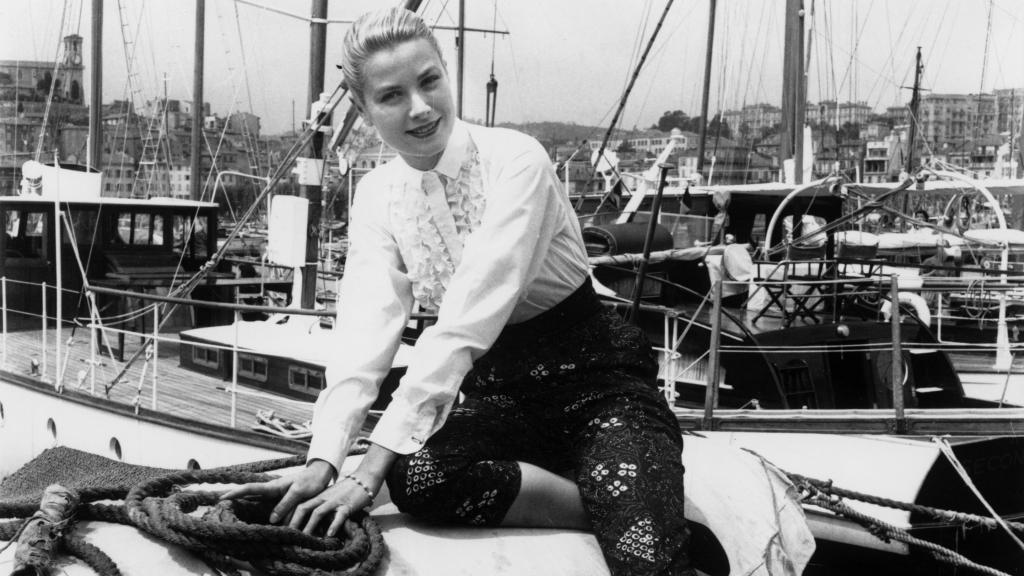 Grace Kelly en el Festival de Cannes 1955.