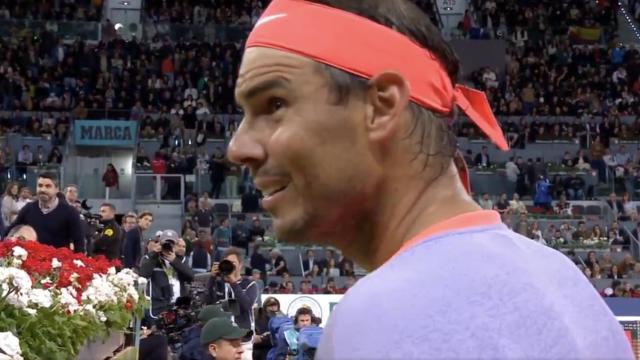 Rafa Nadal preguntó por el resultado del Real Madrid durante su último partido en España